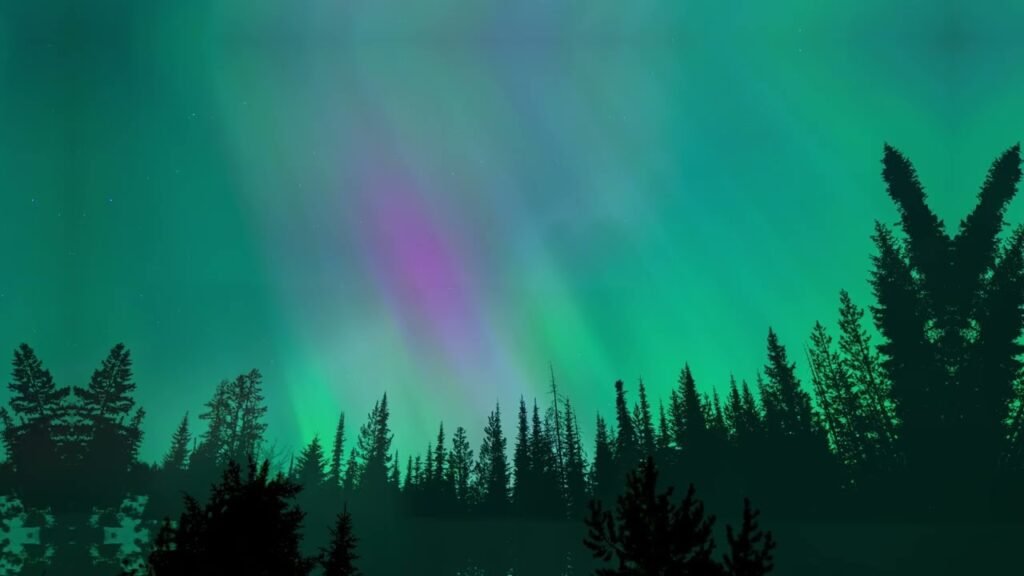 May 2024 Aurora (Northern Lights) over Lolo Pass, Montana