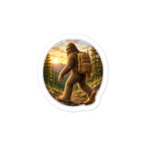 Bigfoot Hikin' vinyl decals