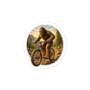 Bigfoot Mountain Bikin' vinyl decals