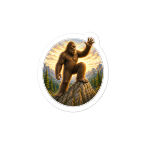 Bigfoot Climbin' vinyl decals