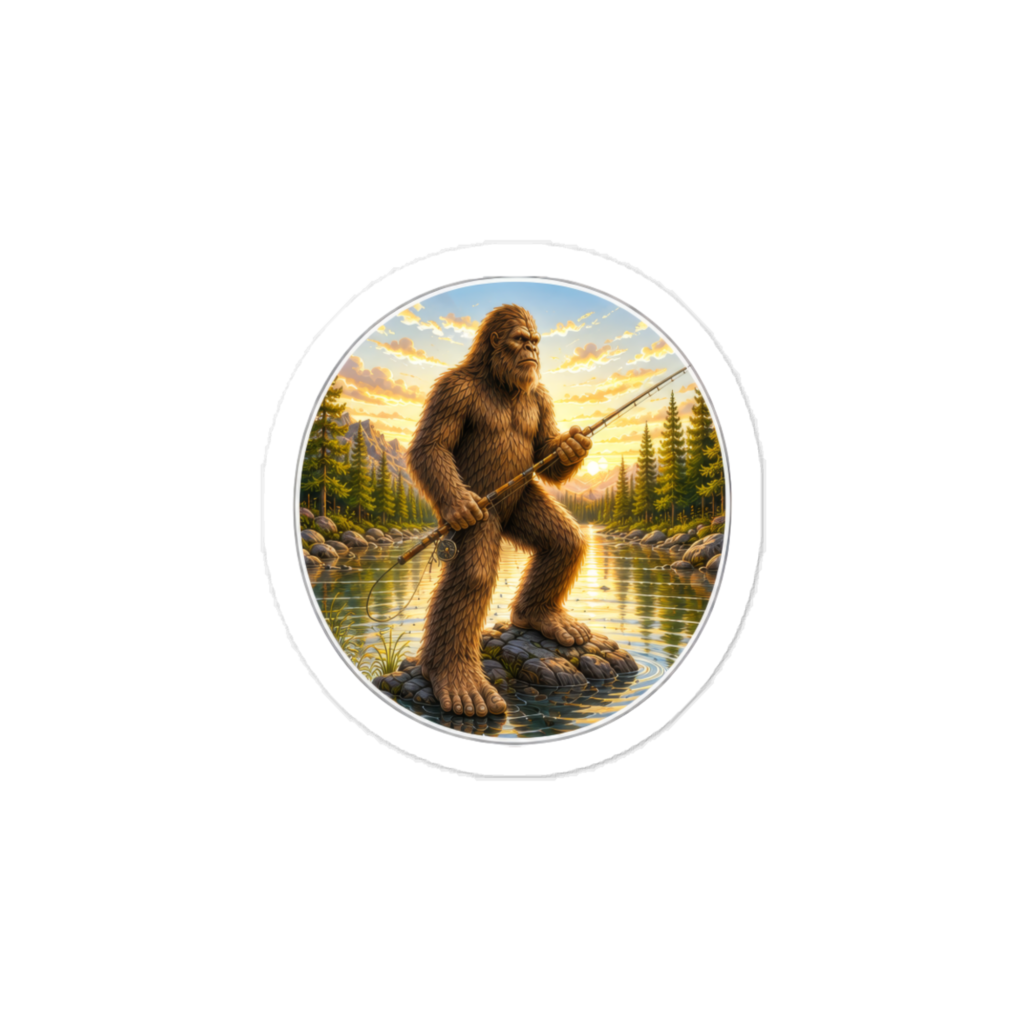 Bigfoot Fishin' vinyl decals