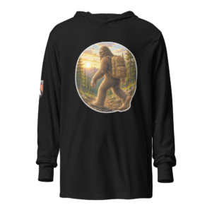 Bigfoot Hikin' hooded long-sleeve tee