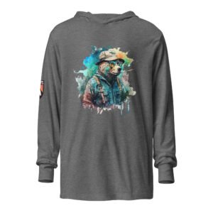 Cigars & Cutthroat hooded long-sleeve tee