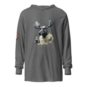 Running on Black Coffee hooded long-sleeve tee