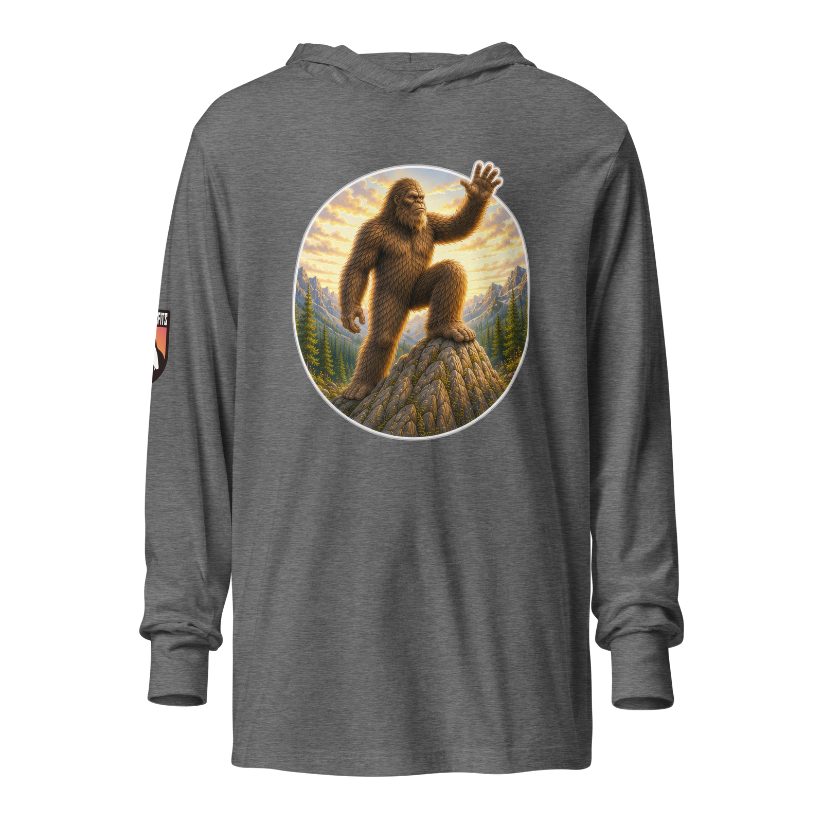 Bigfoot Climbin' hooded long-sleeve tee - Image 6