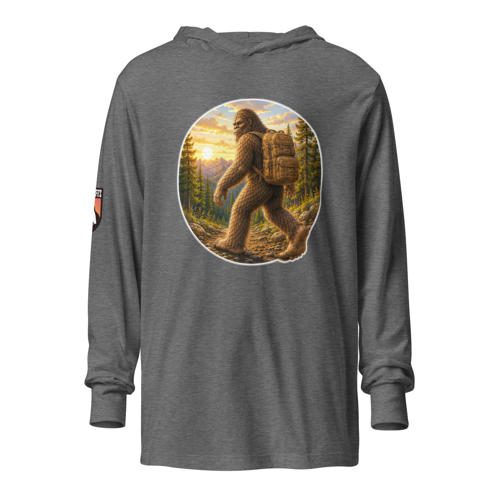 Bigfoot Hikin' hooded long-sleeve tee - Image 3