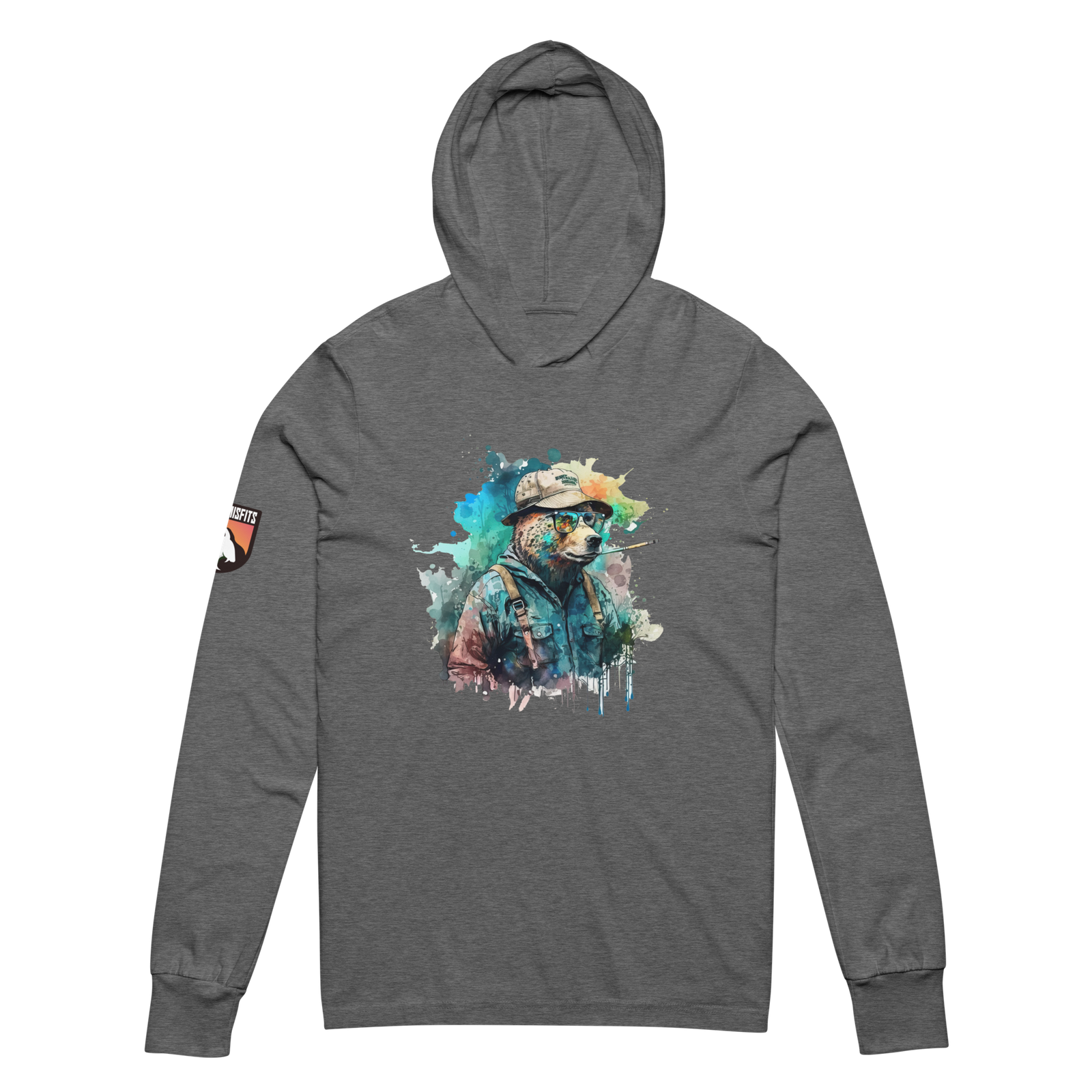 Cigars & Cutthroat hooded long-sleeve tee - Image 3