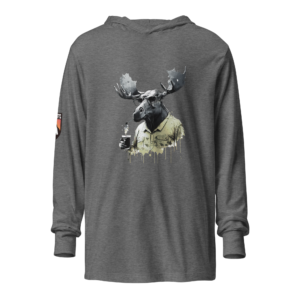 Running on Black Coffee hooded long-sleeve tee