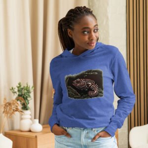 Haida-inspired Cedar Sculpin hooded long-sleeve tee