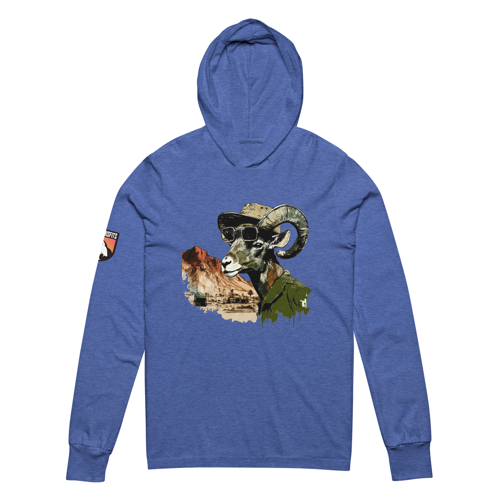 Horns, Highways & Bad Decisions hooded long-sleeve tee - Image 4