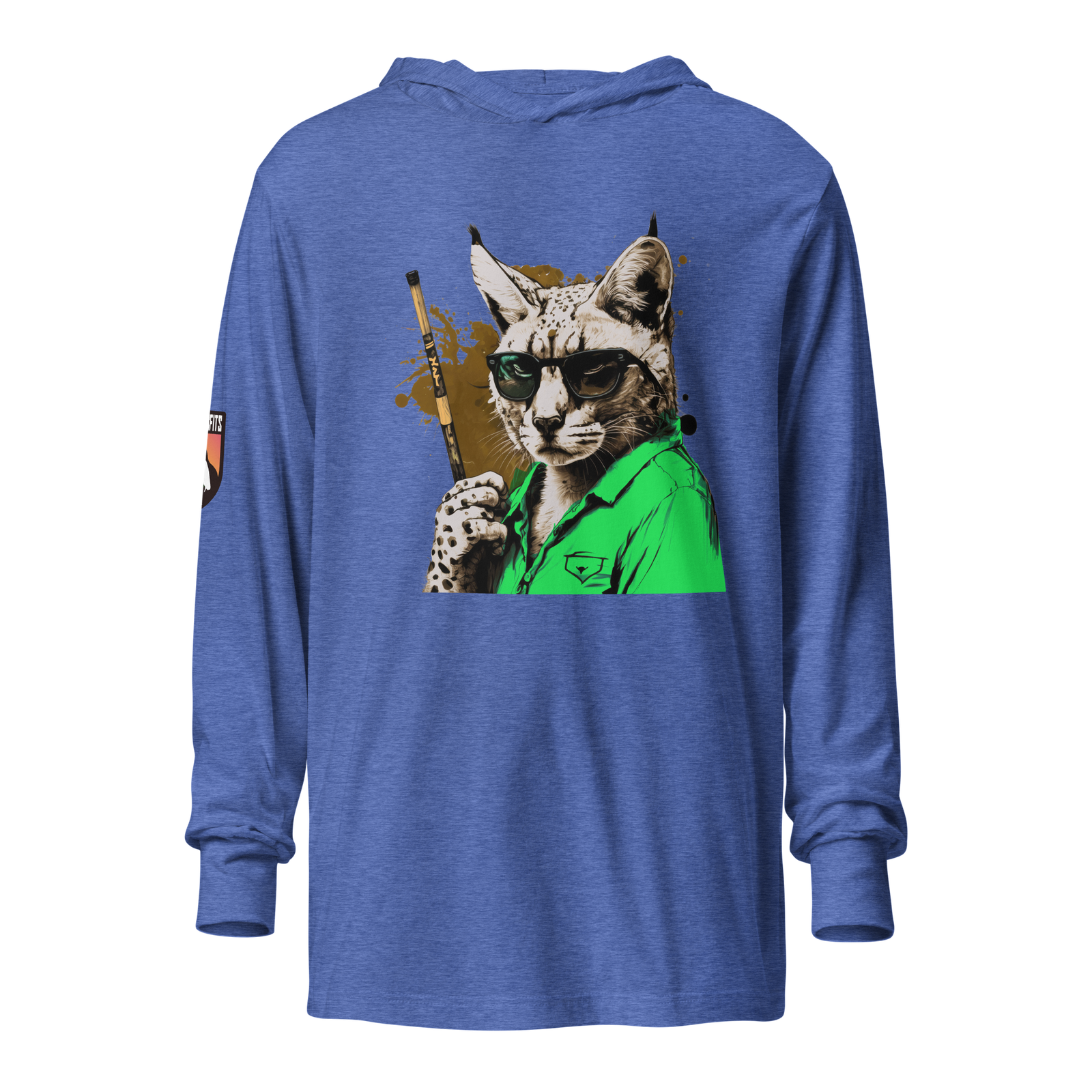 Nine Lives, Zero Regrets hooded long-sleeve tee - Image 4
