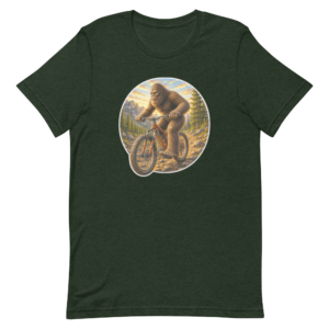 Bigfoot Mountain Bikin' t-shirt