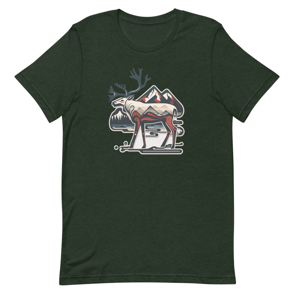 Haida-inspired Mountain Caribou t-shirt