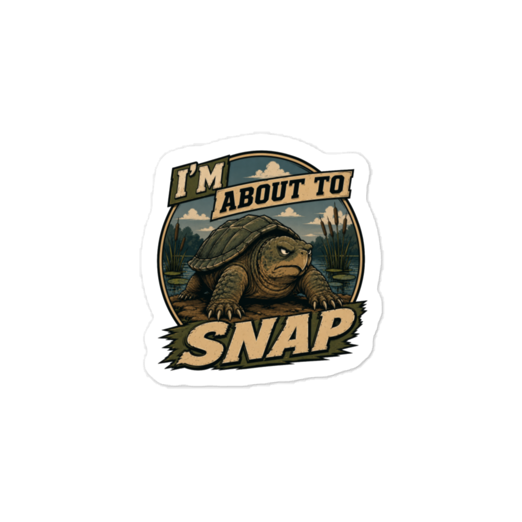 I’m About to Snap kiss-cut vinyl decals