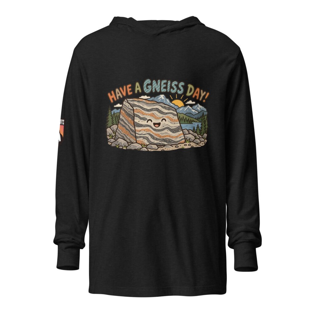 Have a Gneiss Day Hooded long-sleeve tee